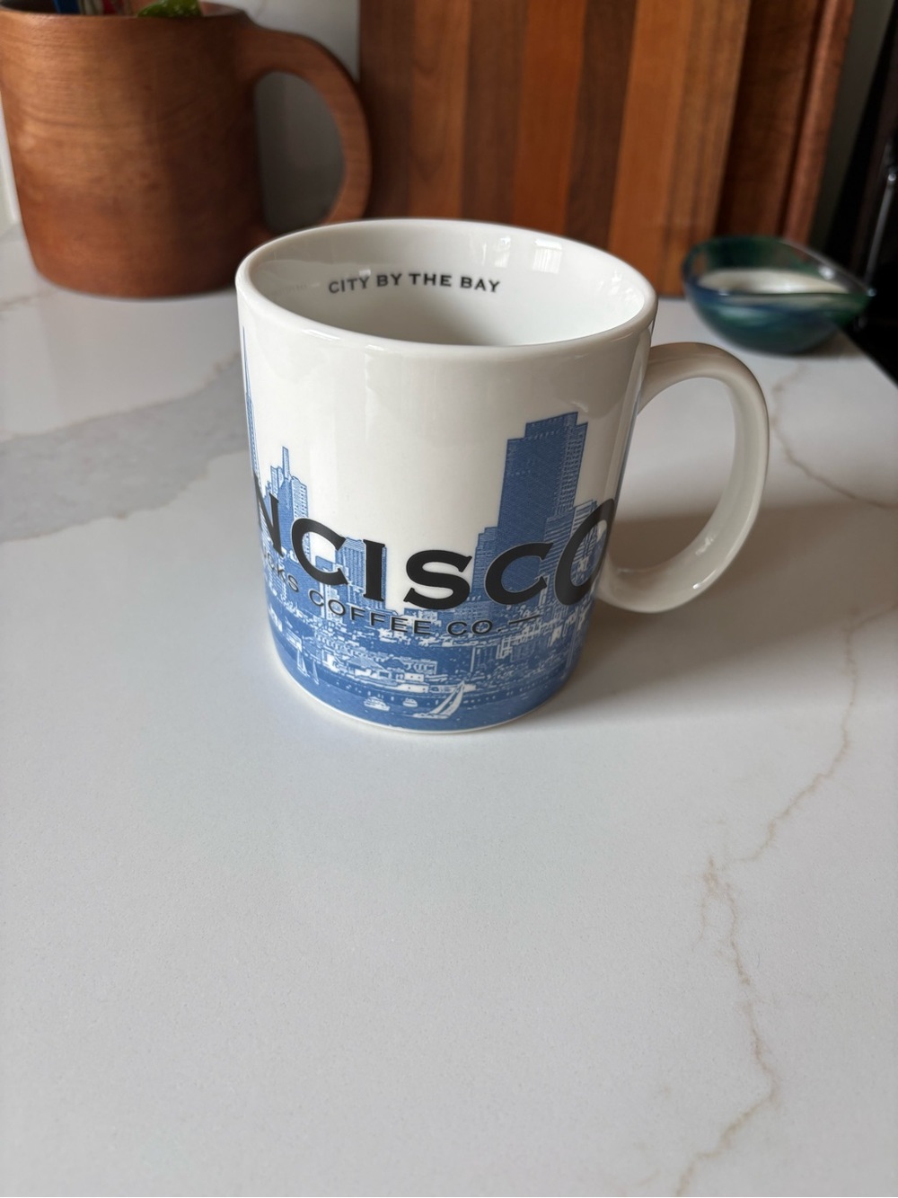 STARBUCKS Skyline Series Mug San Francisco 2002 Series One Large Coffee Cup VGUC